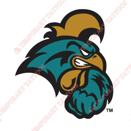 Coastal Carolina Chanticleers Customize Temporary Tattoos Stickers NO.4155